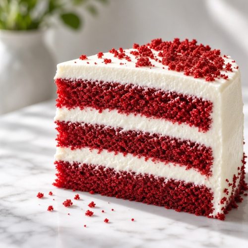 Bolo Red Velvet Sem Glúten com Cream Cheese
